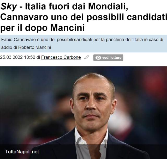 开云体育平台在线-离梦想更进一步？意媒：卡纳瓦罗成意主帅候选者