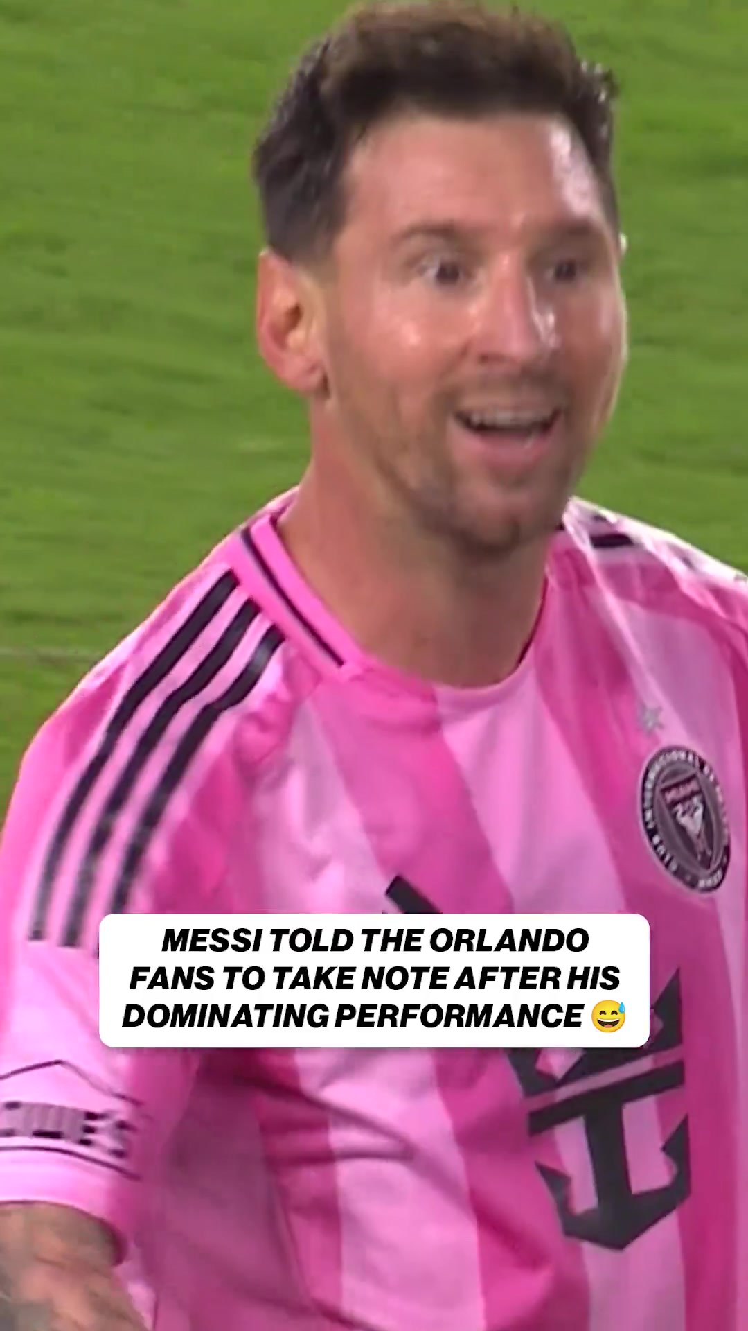 开云体育网址-这球记下来😂梅西攻入任意球后朝着奥兰多城替补席比划签字手势